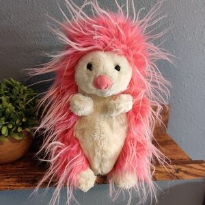 Webkinz Powderpuff Porcupine Plush Pink Stuffed Animal No Code Ganz 8" Kids Toy